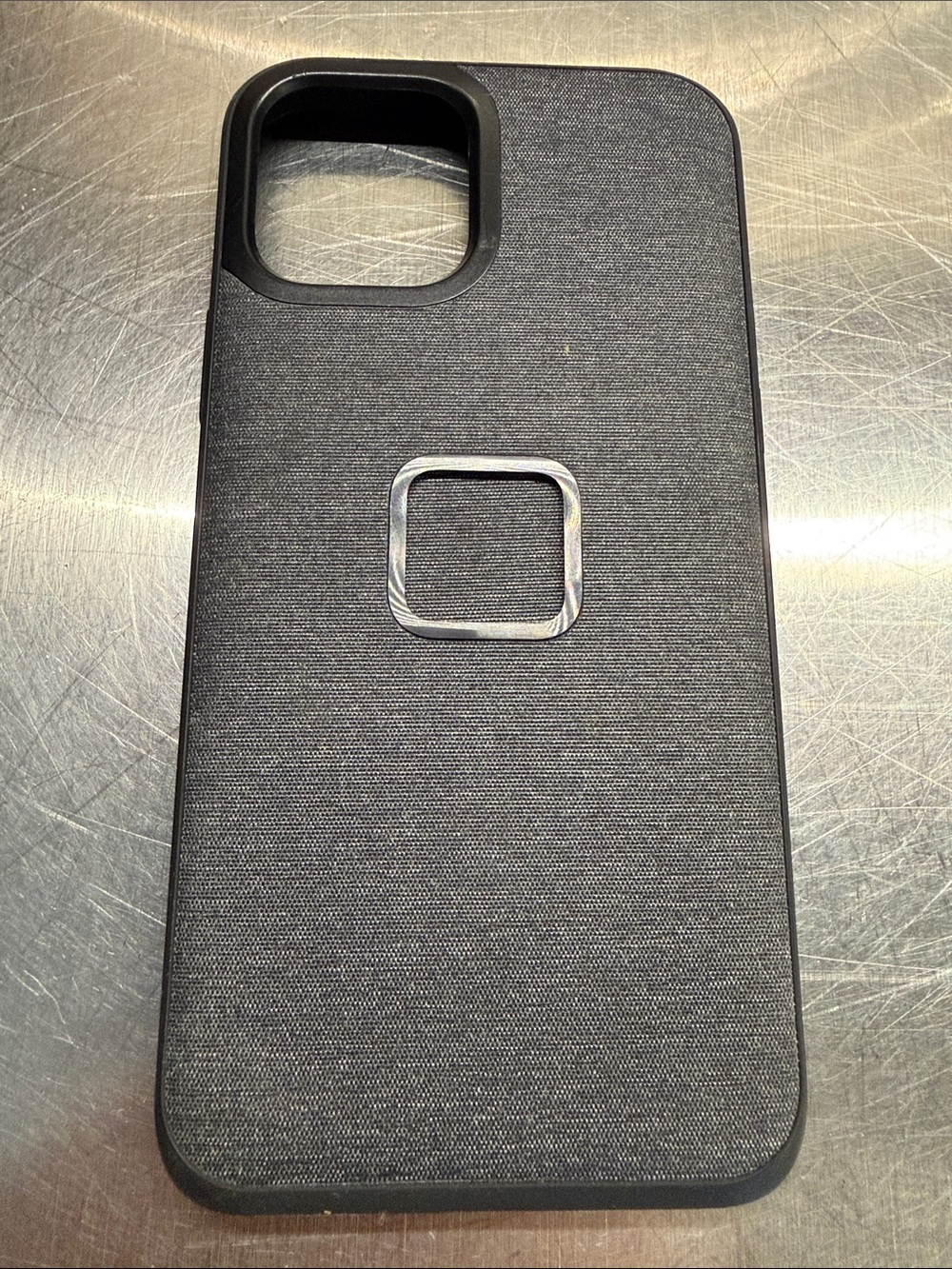 Black Magnetic Fabric Phone Case for iPhone - Slim Protective Cover